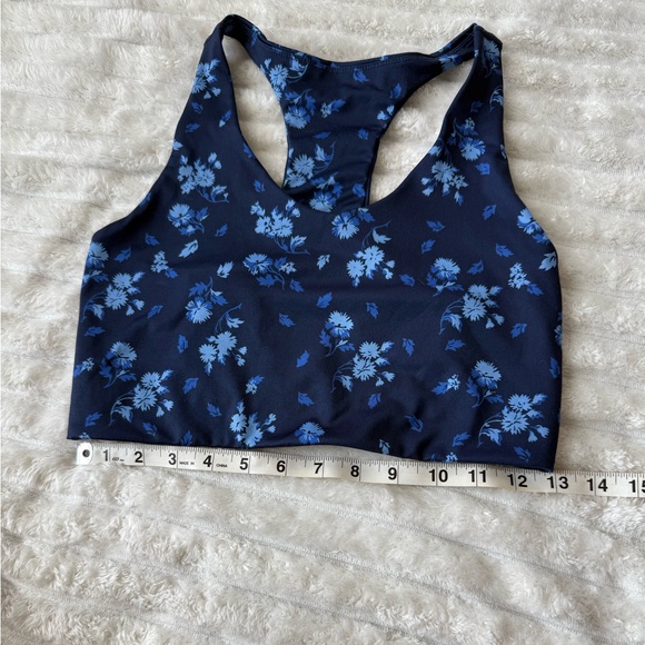 Z by Zella Longline Floral Blue Sports Bra - Picture 5 of 7